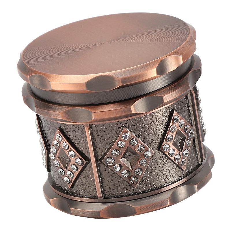 4 Layer 60mm Mini Herb Grinder - Zinc Alloy Tobacco Crusher for Spices, Herbs & Smoking Accessories | Perfect for Grinding Herbs, Spices & Tobacco at Home or On The Go