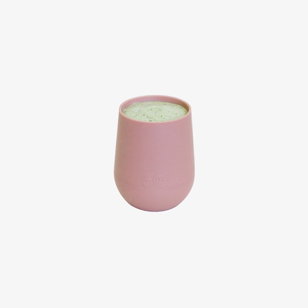 ezpz Mini Cup - Non-Spill Silicone Toddler Cup with Lid | Perfect for Baby's First Sippy Cup, Travel & Daycare Use