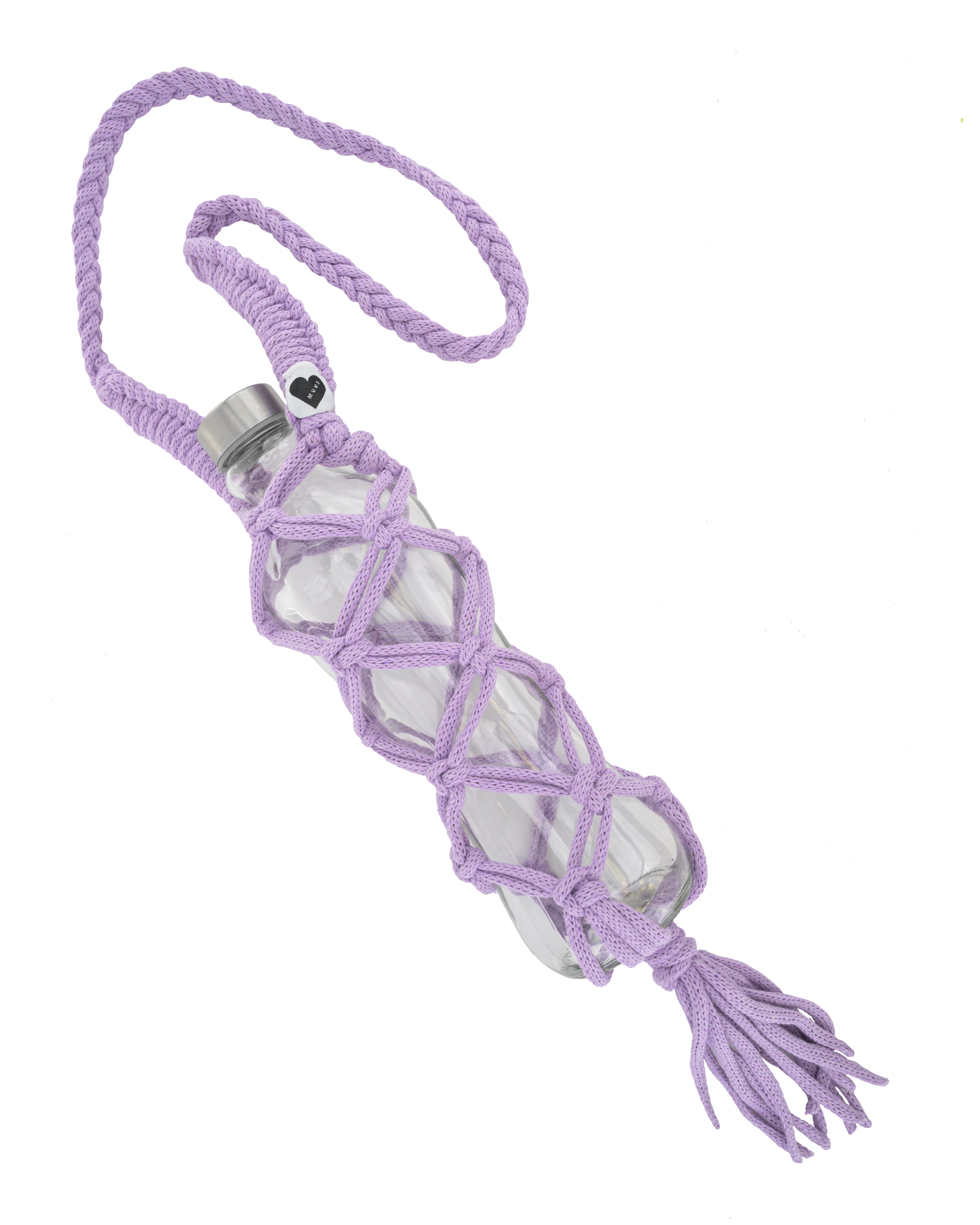 Handmade Macrame Bottle Holder for Wine & Water Bottles - Boho Chic Home Decor & Outdoor Picnic Accessory