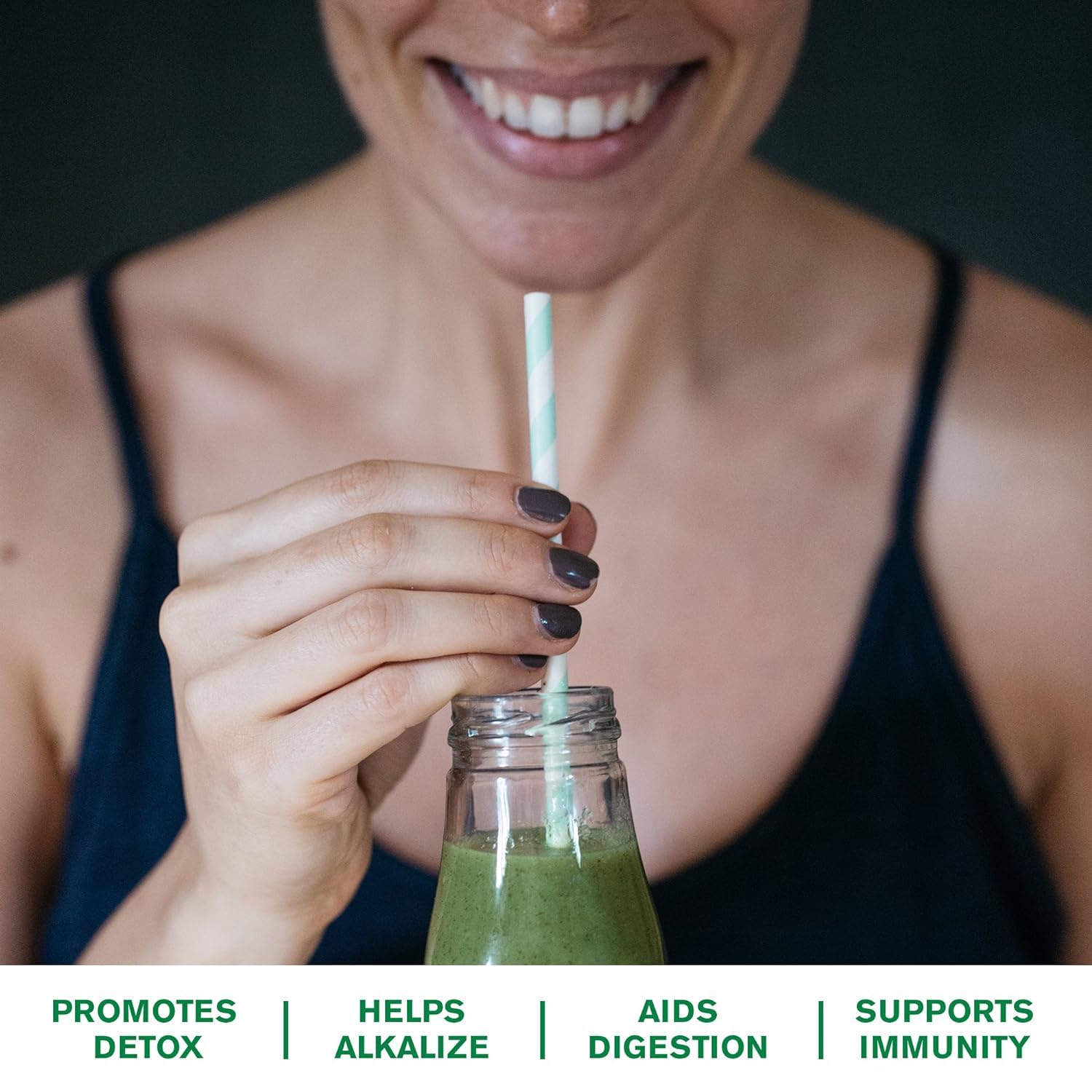 Organic Wheat Grass Powder - 100% Whole-Leaf Superfood for Energy Boost, Detox & Immune Support | Rich in Chlorophyll & Nutrients | 100 Servings | Perfect for Smoothies, Juices & Wellness Shots