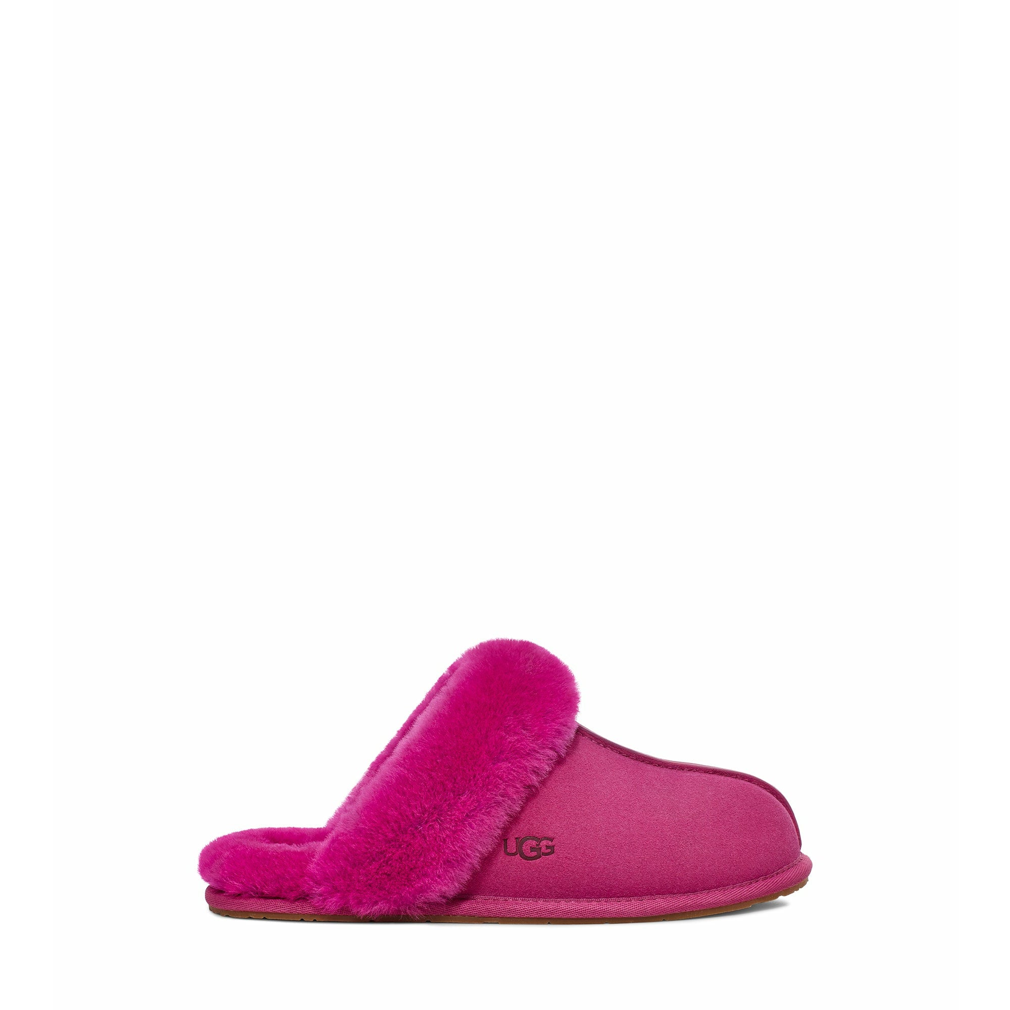 UGG Women's Scuffette II Slippers - Cozy Indoor/Outdoor House Shoes with Soft Fleece Lining, Lightweight Comfort for Winter & Home Wear (Dragon Fruit Color) - Perfect for Lounging, Morning Coffee & Cold Weather Comfort