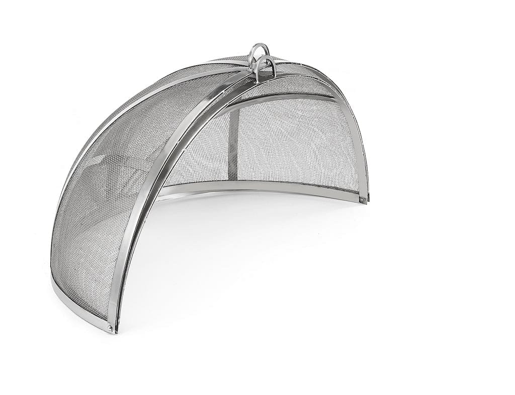 Good Directions 30 Inch Large Stainless Steel Spark Screen with Lifter - Fireplace Safety Accessory for Outdoor Fire Pits & Campfires
