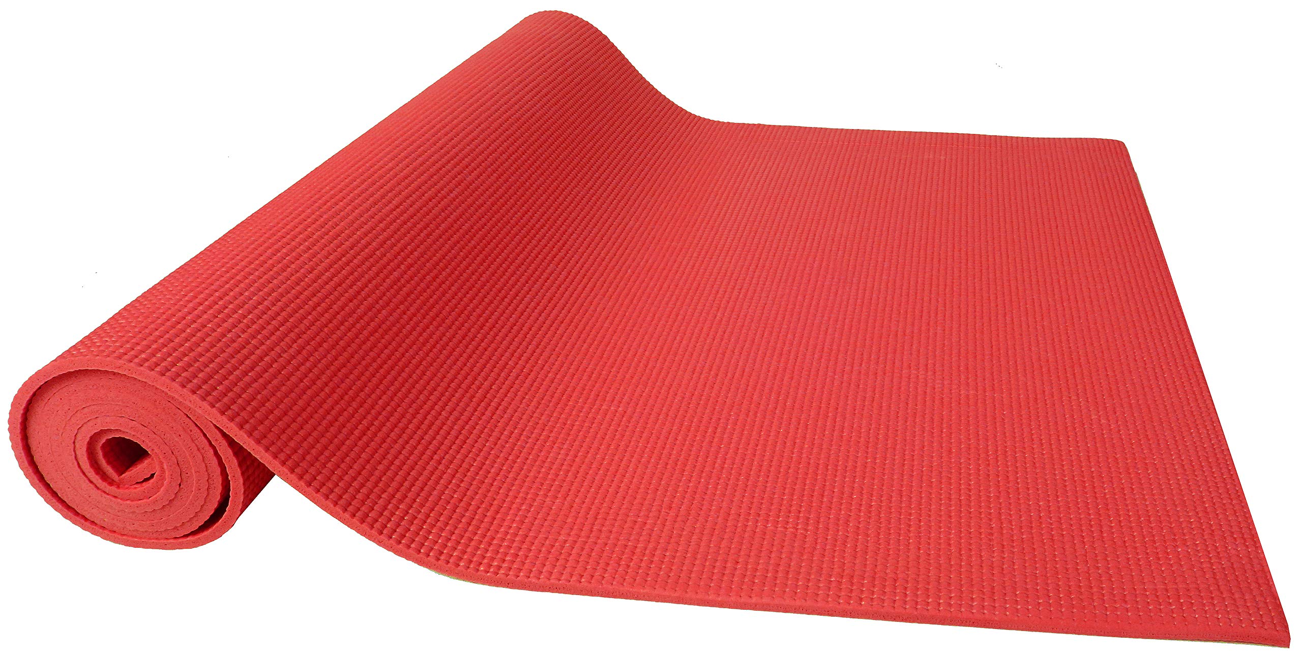Premium 1/4-Inch Thick High-Density Non-Slip Yoga Mat with Carrying Strap - Anti-Tear, Eco-Friendly, Extra Cushioning for Home Workouts, Pilates & Gym Exercises - Multiple Colors Available