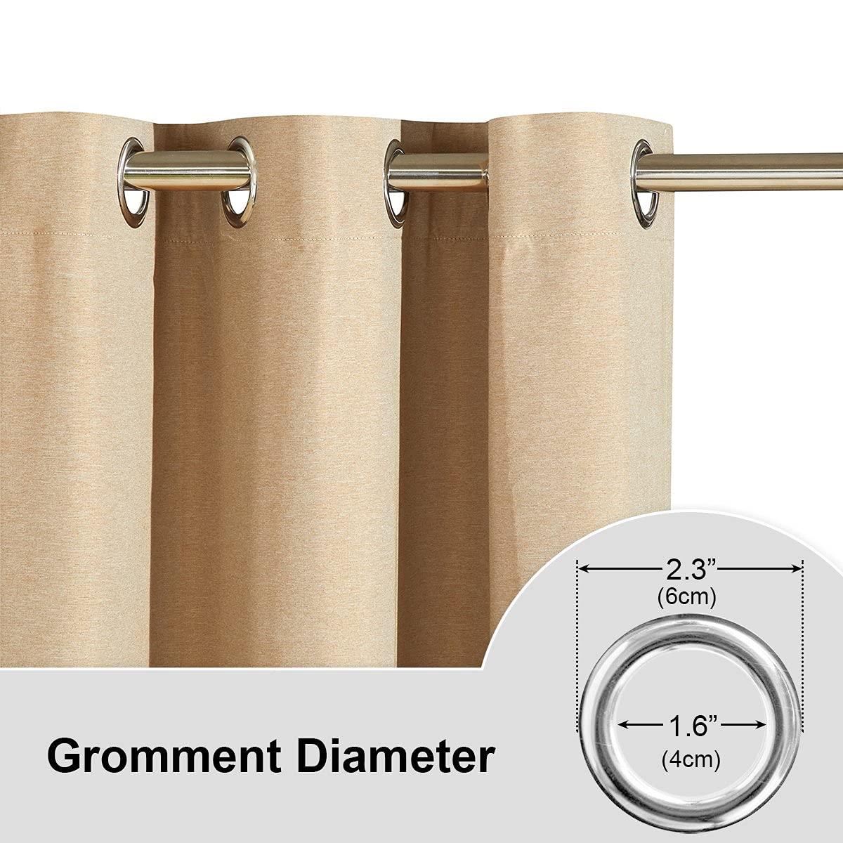 LOYOLADY Blackout Curtains 100