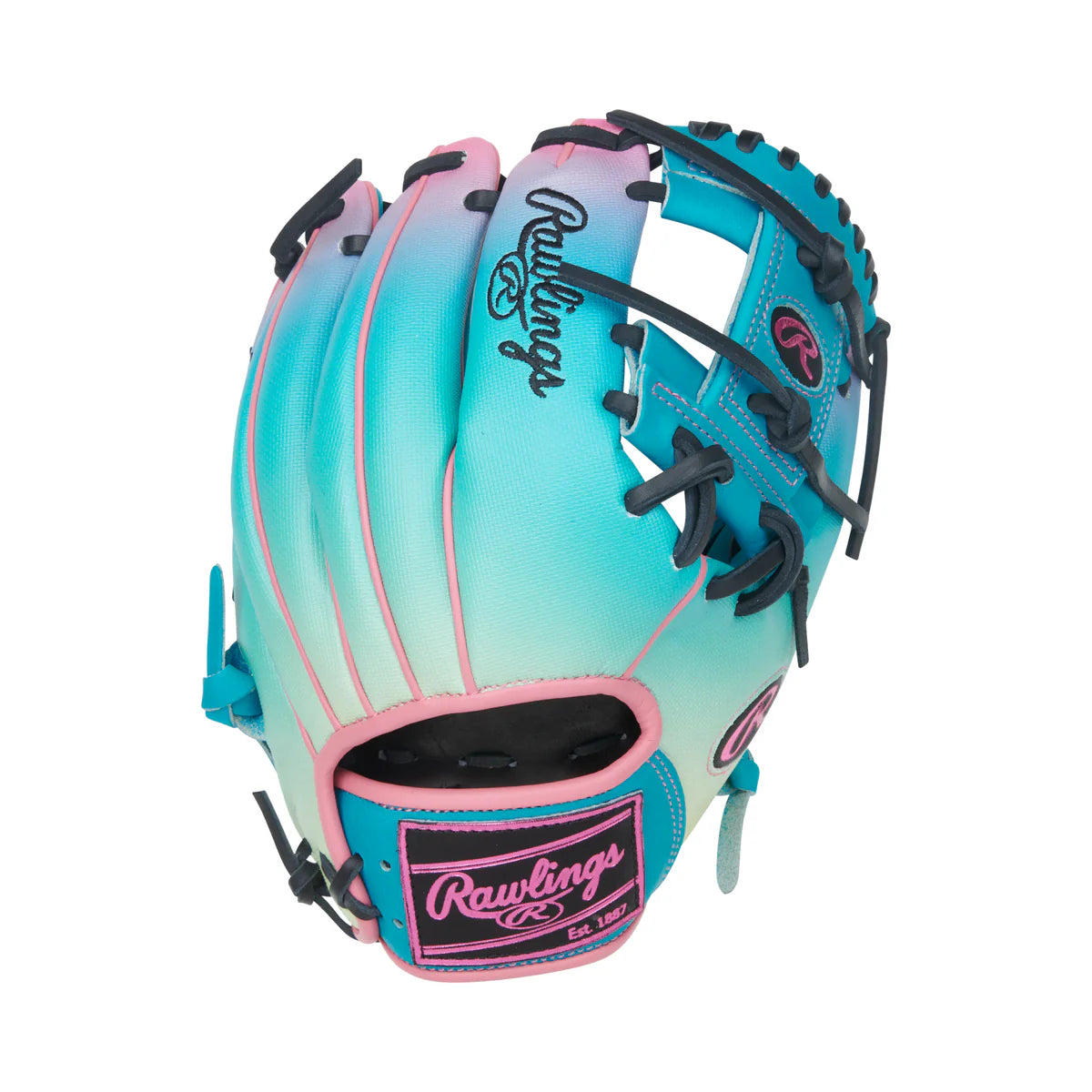 Rawlings Heart of the Hide Funburst PROR204 2TESS Infield Baseball Glove 11.5