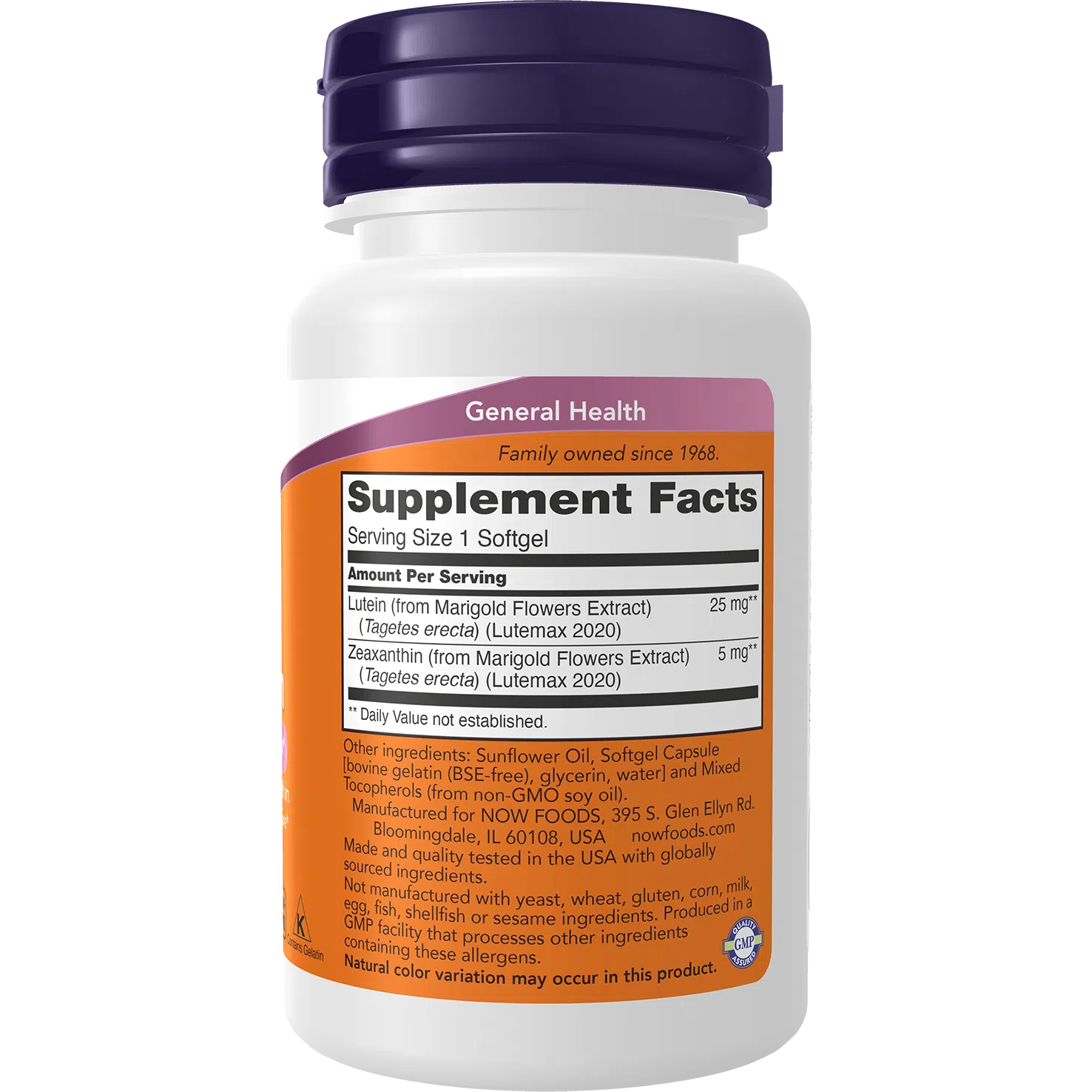 NOW Lutein & Zeaxanthin Supplement for Eye Health - Supports Vision & Macular Protection - 20mg Lutein with Zeaxanthin for Adults - Perfect for Computer Users & Night Driving