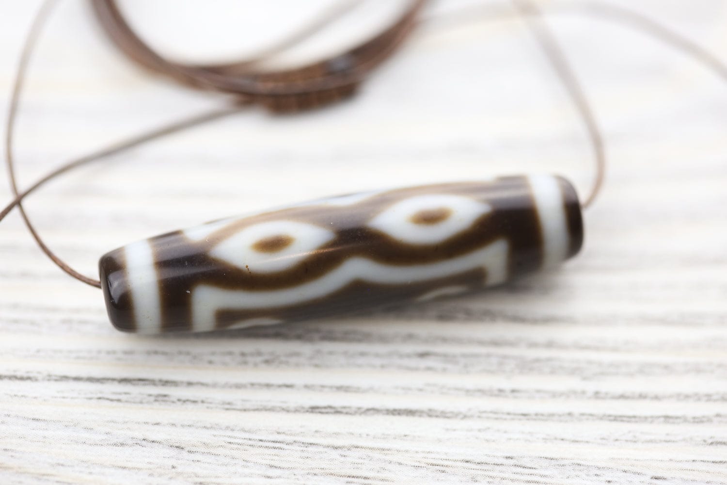 Authentic Divine Buddha Eyes Dzi Bead - Tibetan Spiritual Protection Amulet for Meditation, Good Luck & Positive Energy | Perfect for Yoga, Mindfulness & Home Decor