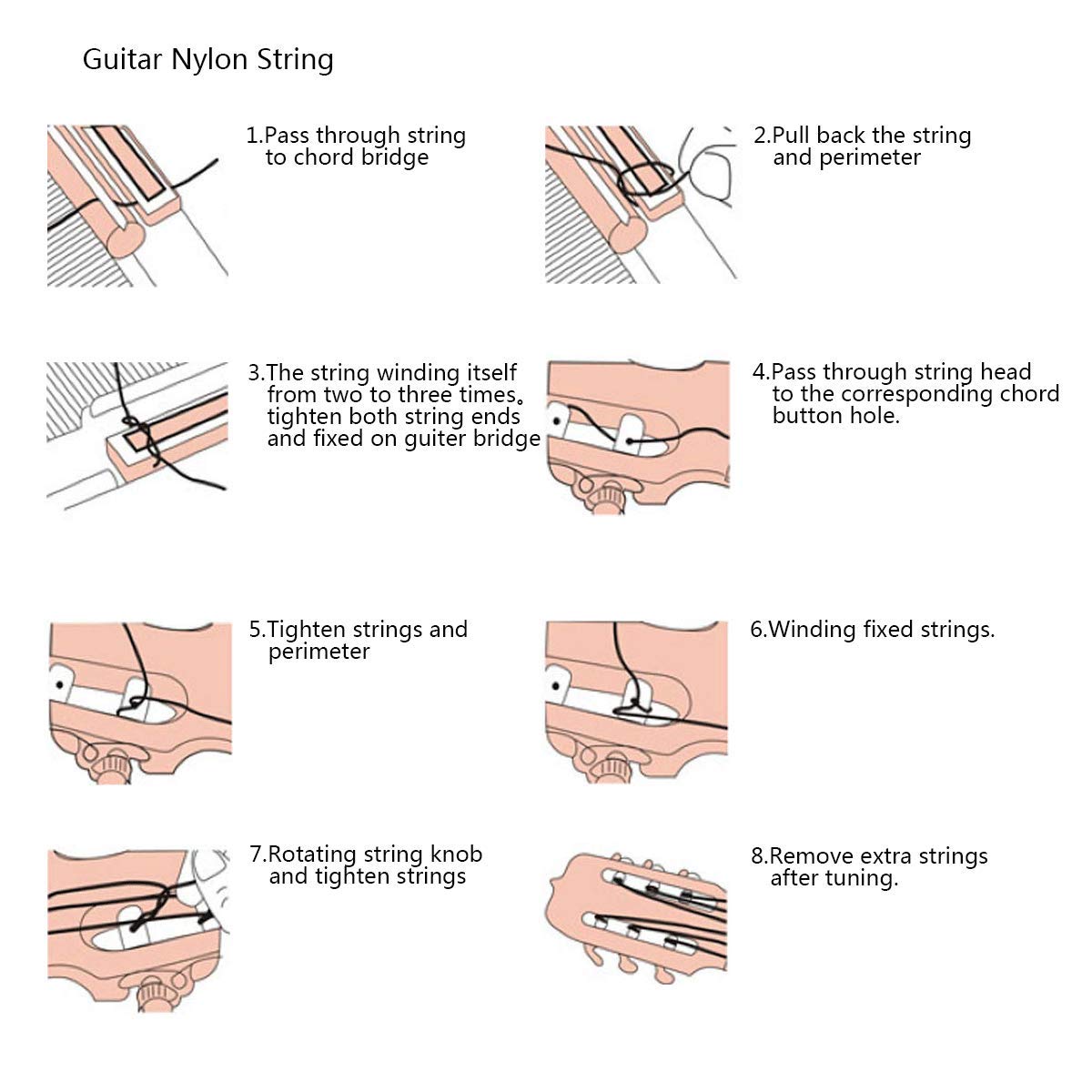 JYsun Classical Guitar Strings - 3 Full Sets with Clear Nylon (E-1st, B-2nd, G-3rd) & Silver-Plated Copper Alloy Wound Nylon Core (D-4th, A-5th, E-6th) | Perfect for Beginners, Professionals & Live Performances