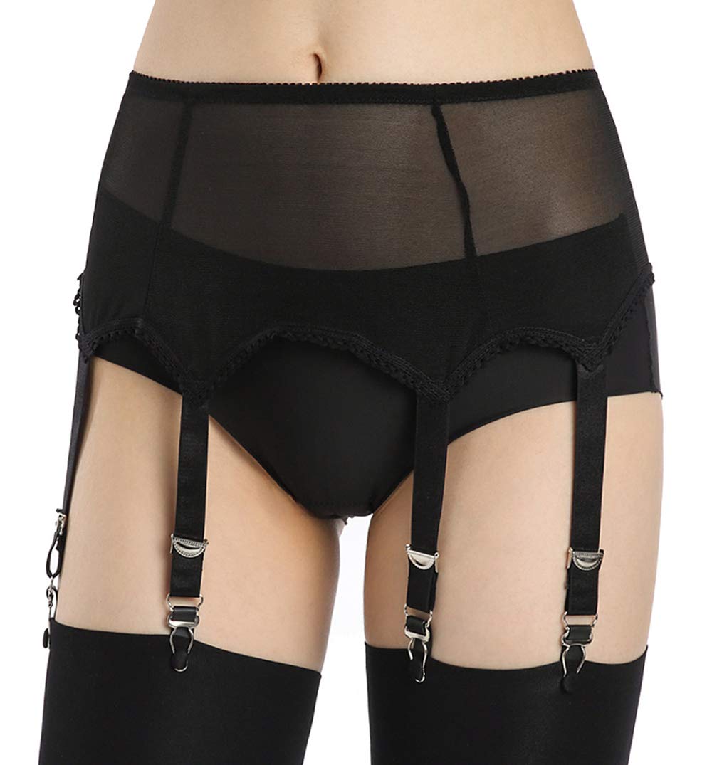Stretchy Mesh Thigh Garter Belt - Adjustable Lingerie Suspender Strap for Stockings & Hosiery | Perfect for Bridal, Cosplay & Intimate Wear