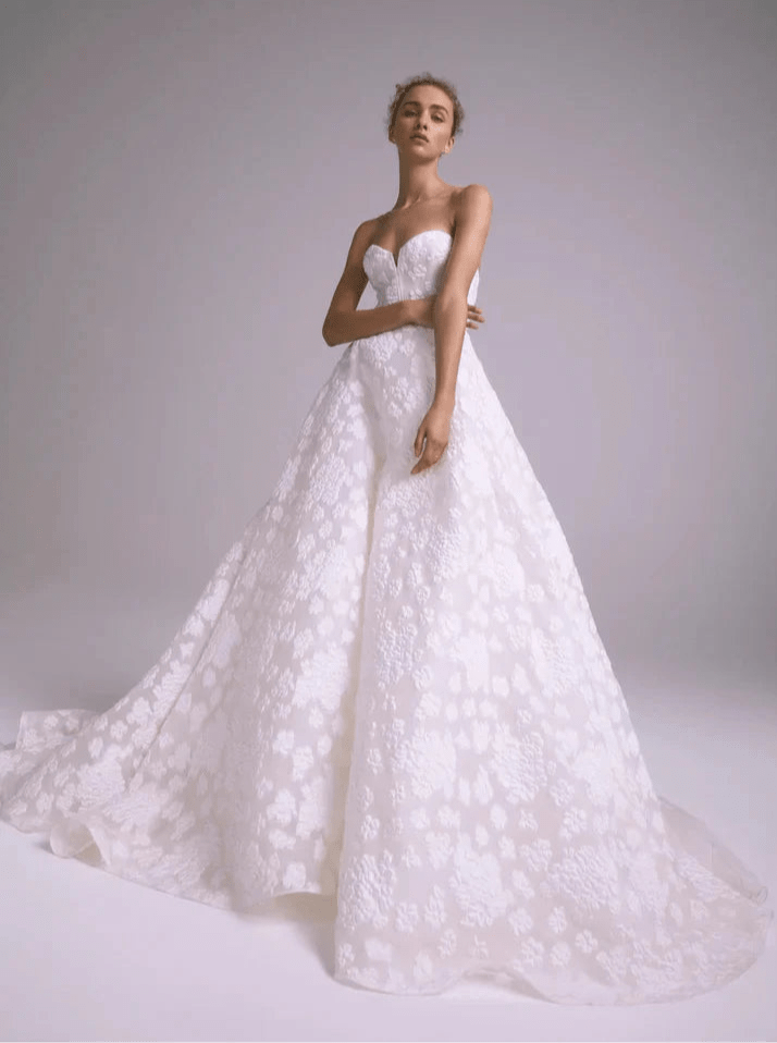 Amsale Devon Wedding Dress Size 10 - Elegant A-Line Gown for Bridesmaids & Formal Events