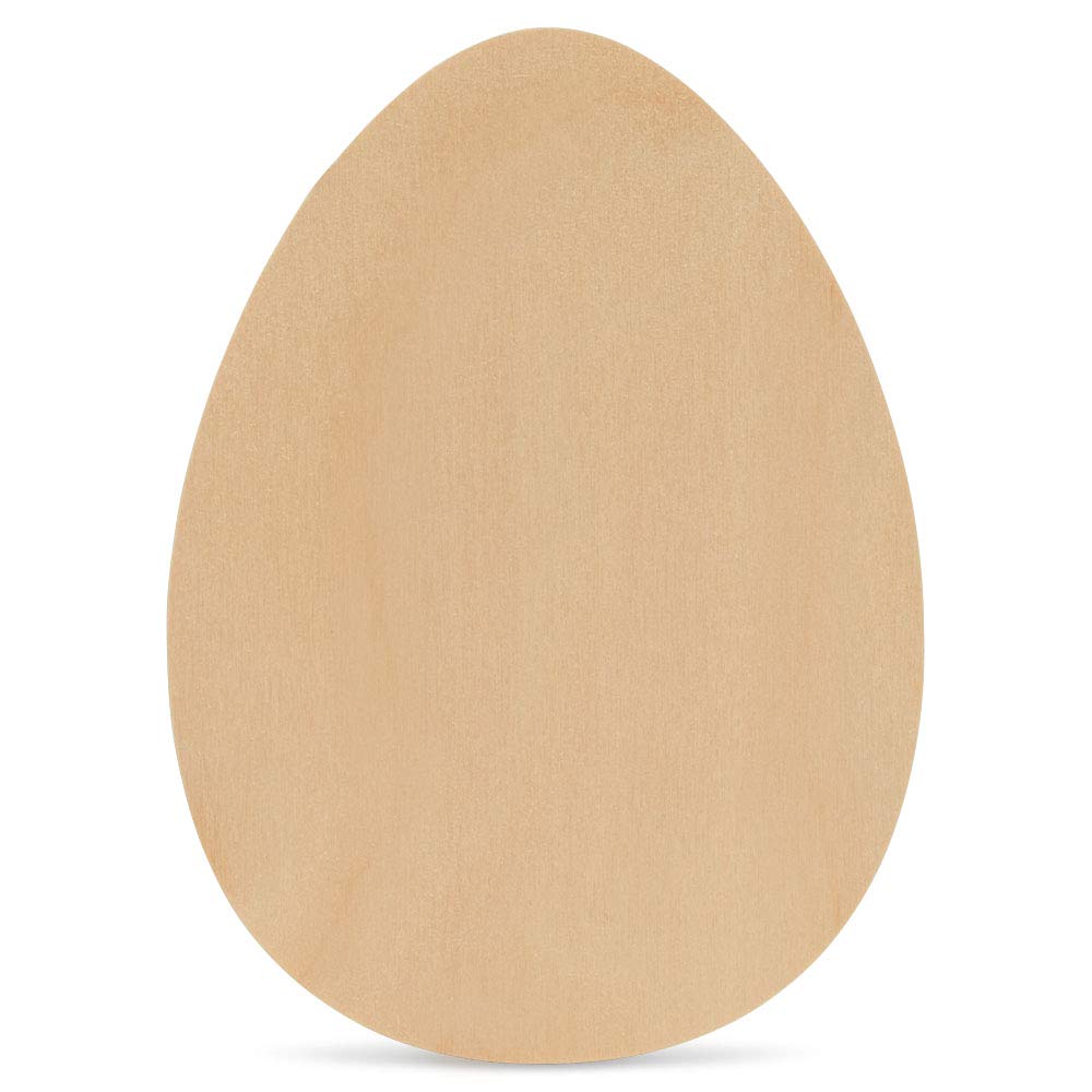 50 Unfinished Wooden Easter Egg Cutouts 6