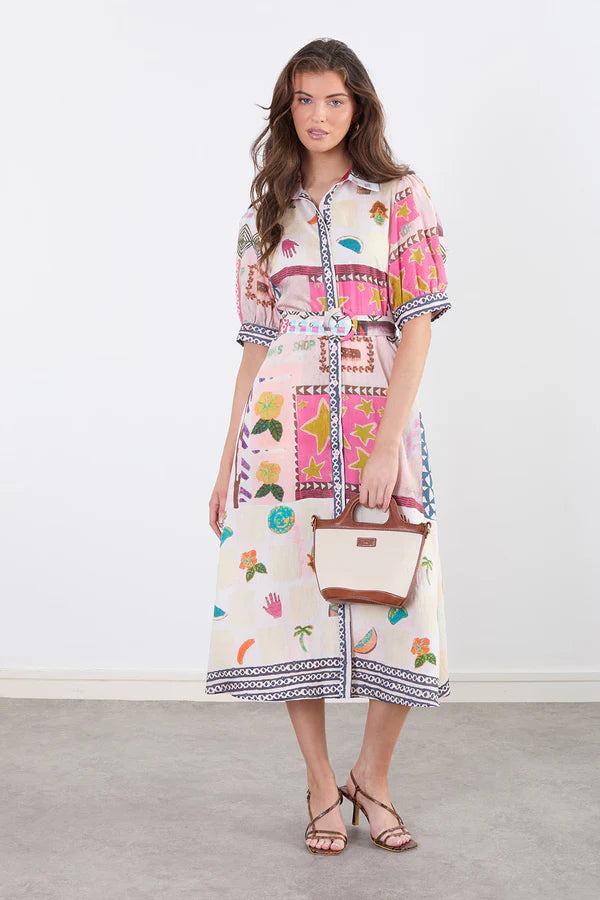 Eliza Women's Pink Shirt Dress - Casual & Office Wear - Perfect for Spring & Summer Outfits