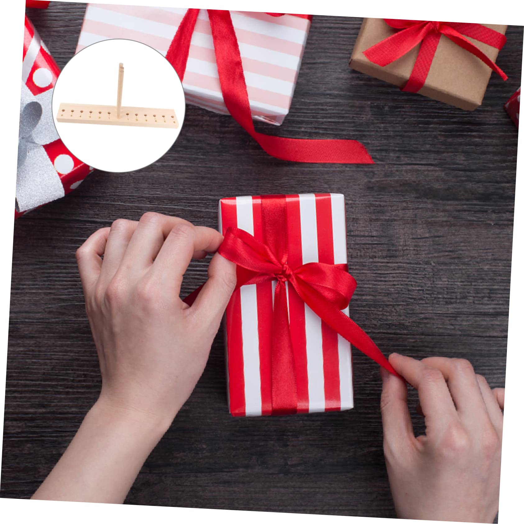 DIY Large Bow Maker Tool - Wooden Ribbon Craft Bow Maker for Wreaths, Gift Wrapping, Hair Accessories & Home Decor - Perfect for Holiday Decorations, Wedding Bows and Craft Projects