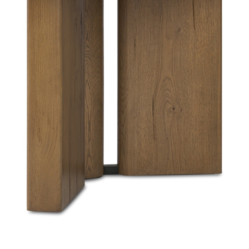 Huxley Modern Dining Table - Light Oak Veneer Finish for Kitchen, Dining Room & Small Spaces