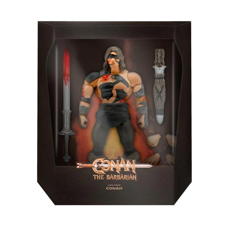 Conan The Barbarian ULTIMATES! Action Figure - Conan (War Paint Version) | Collectible Toy for Fans & Display | Perfect for Comic Book Collections, Movie Memorabilia, and Fantasy Decor