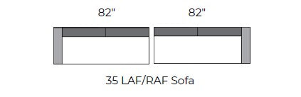 Lago Vista Laf Sofa - Modern Comfortable Fabric Sofa for Living Room, Lounge, and Family Room | Perfect for Relaxing, Entertaining, and Movie Nights