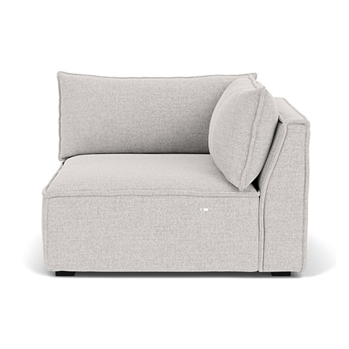 Daphne Fabric 1-Seater Right Corner Modular Sofa - Compact Sectional Couch for Small Spaces, Living Rooms & Apartments
