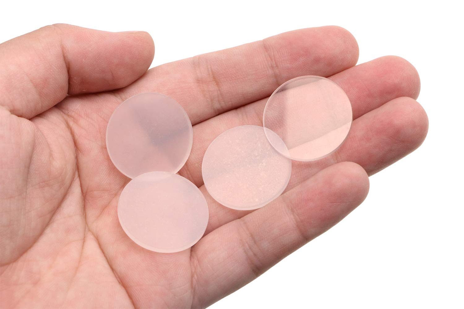 Tupalizy 1 Inch Clear Acrylic Miniature Bases - 25 Pack of 1.5mm Thick Flat Circular Discs for Tabletop Gaming, Terrain Building, Cake Decorating & DIY Crafts - Perfect Game Counters, Mini Stands & Decorative Markers