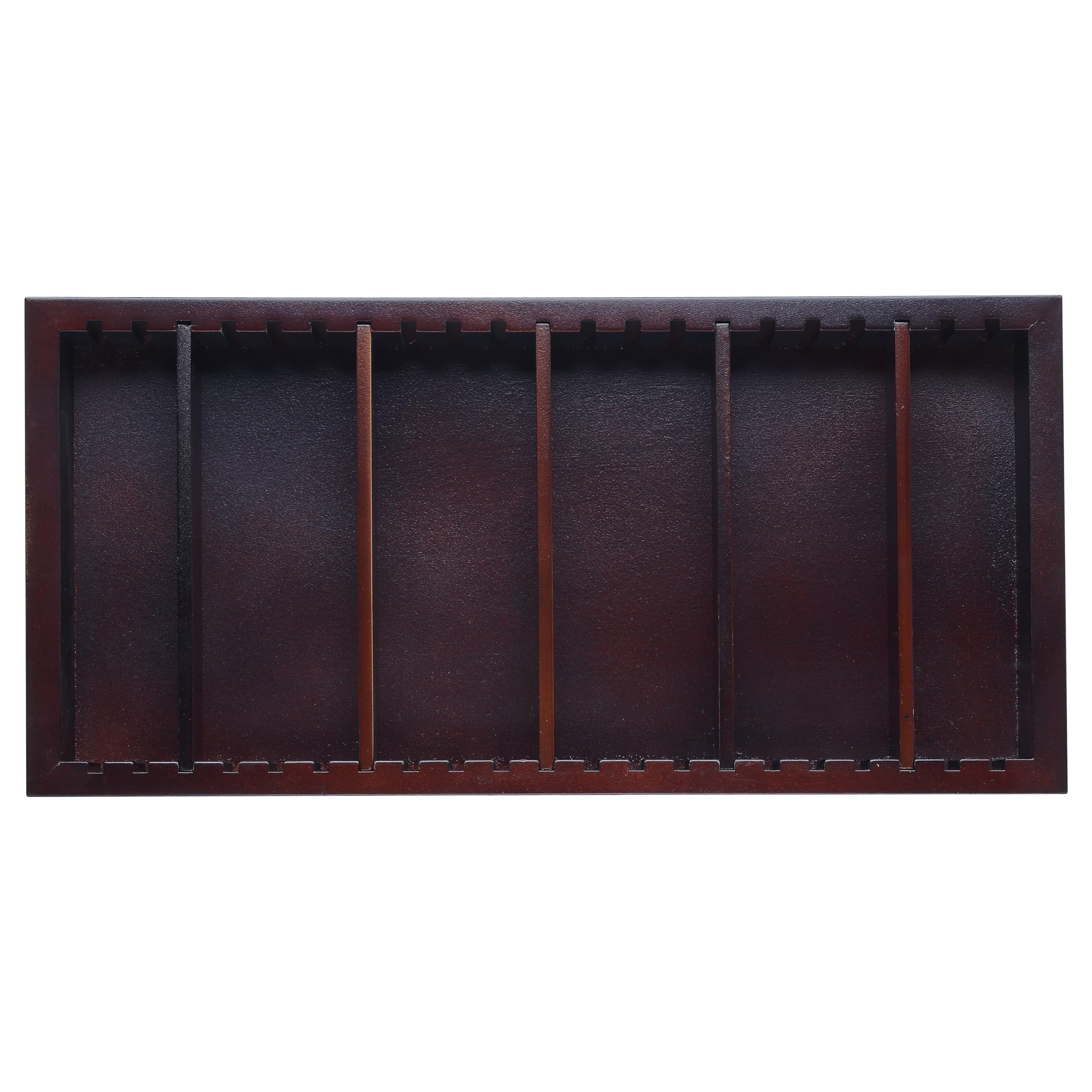 Premium Adjustable Cigar Tray with 5 Dividers - Space Saving Mahogany Wood Humidor Organizer for Cigars | Perfect for Home Bars, Man Caves & Cigar Enthusiasts