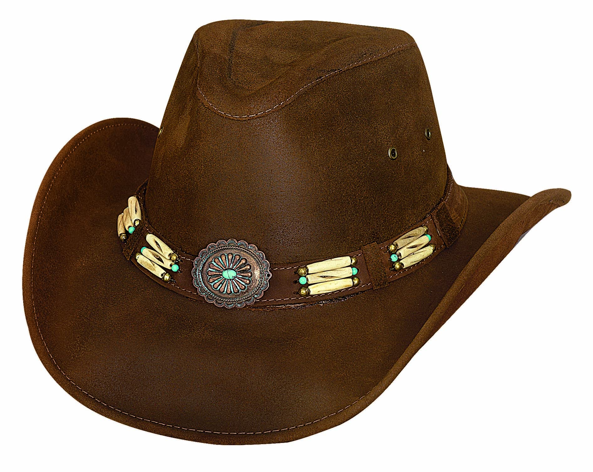 Bullhide Leather Apalachee Brim 3 1/4