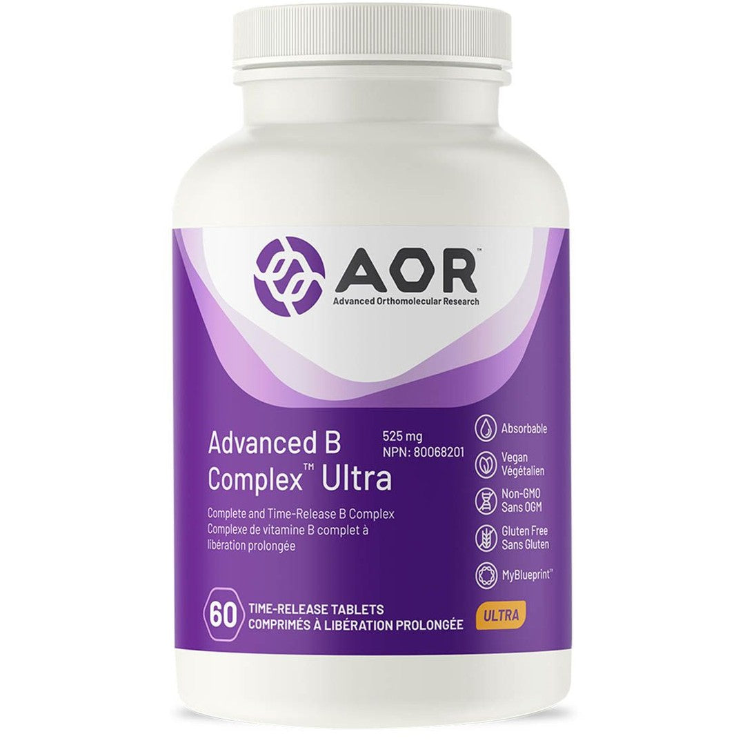 Premium AOR Advanced B Complex Ultra - 60 Tablets | High Potency B Vitamins for Energy, Metabolism & Stress Support | Daily Supplement for Active Lifestyles