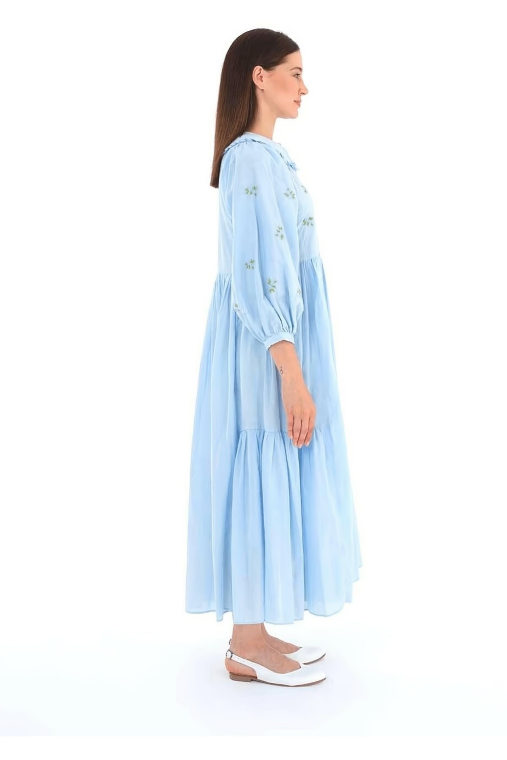 Alice Bohemian Summer Dress for Women - 100% Cotton Flowy Maxi Dress | Beach Vacation, Music Festival & Casual Outfit