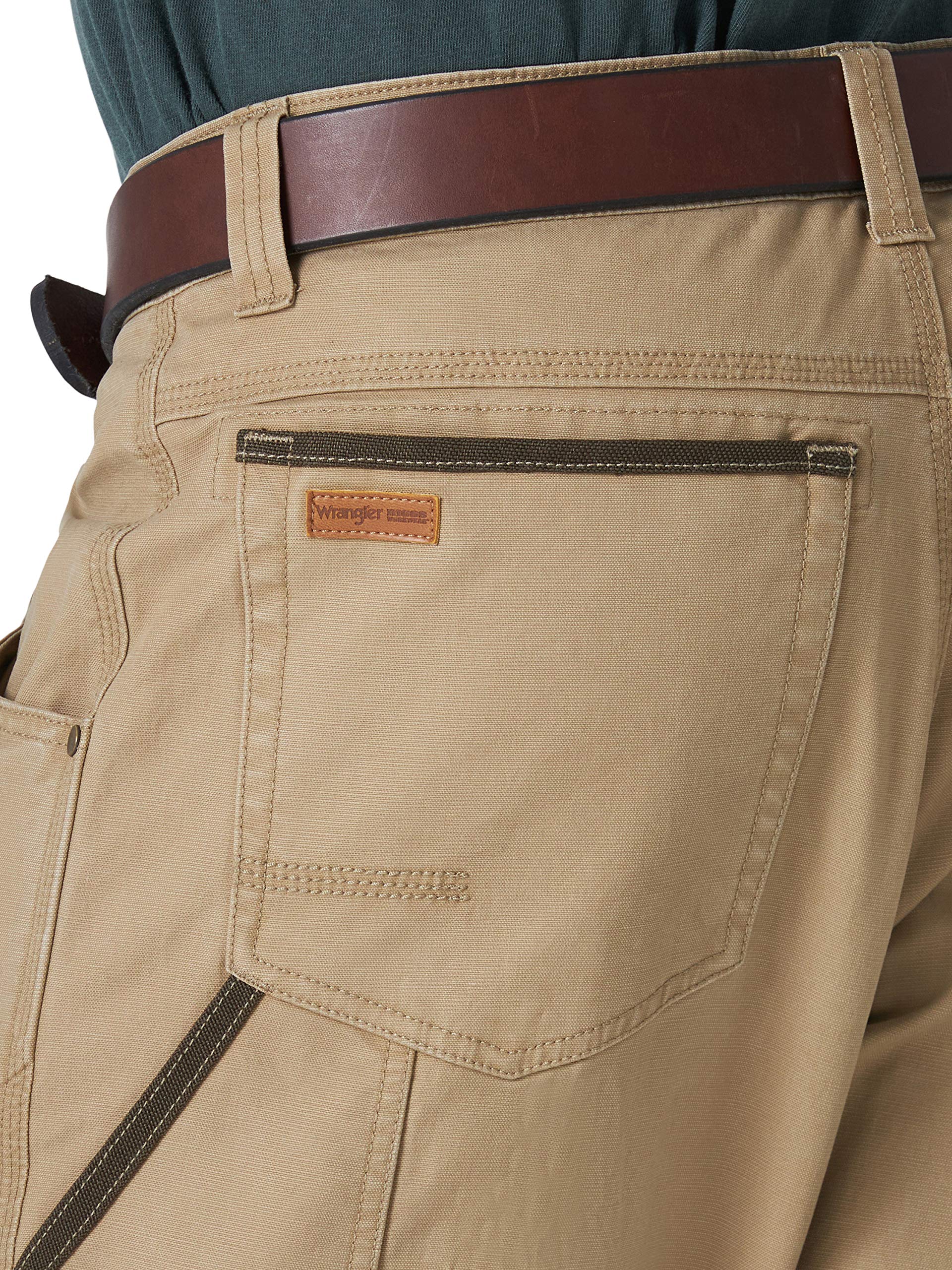 Wrangler Men's Straight Leg Utility Pants - Durable Work Pants for Construction, Hiking & Outdoor Activities