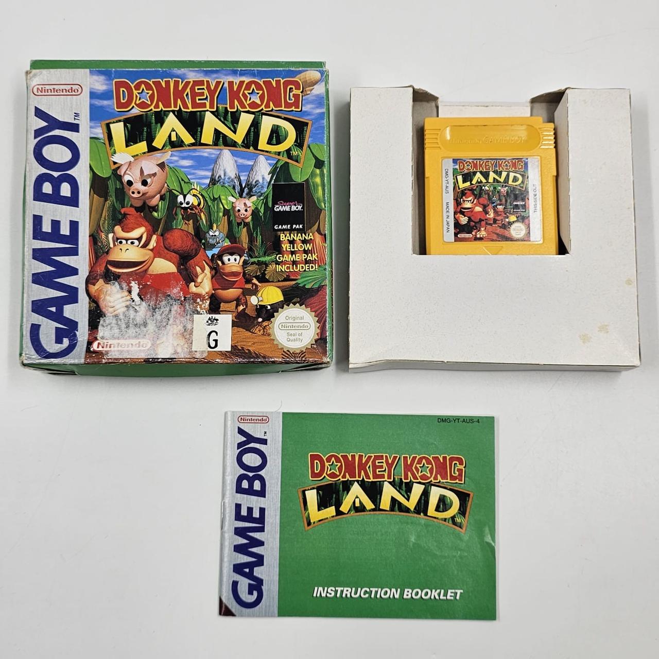 Original Donkey Kong Land Game for Nintendo Game Boy - Complete Boxed Edition - Retro Gaming & Collectible for Classic Console Enthusiasts