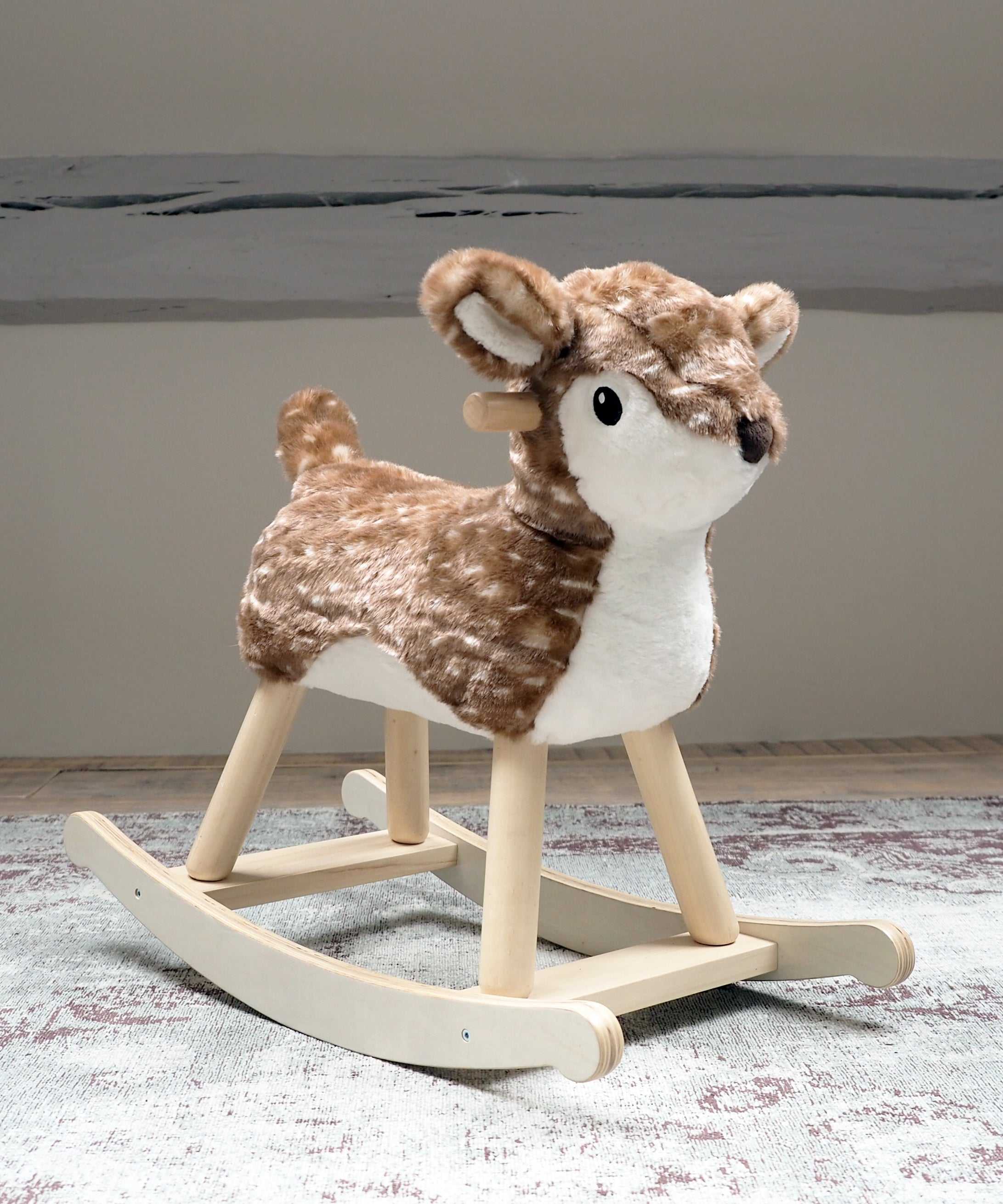 Willow Rocking Deer - Handmade Wooden Rocking Toy for Kids, Nursery Decor, Baby Shower Gift - Perfect for Playtime & Nursery Room Decorations