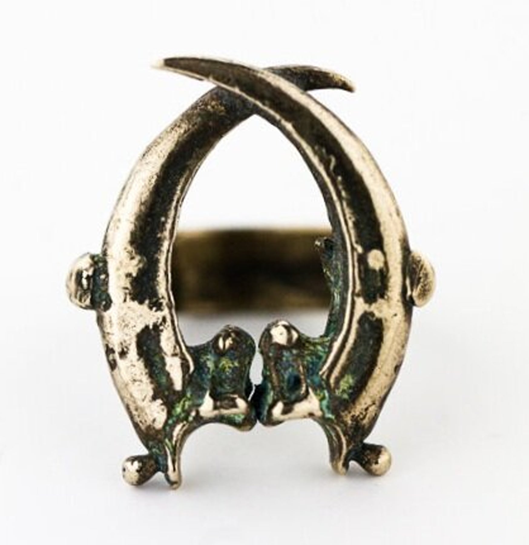 Raven Talon Bronze Ring for Men & Women - Gothic Viking Jewelry - Handmade Adjustable Statement Ring - Perfect for Halloween, Cosplay, and Dark Fashion