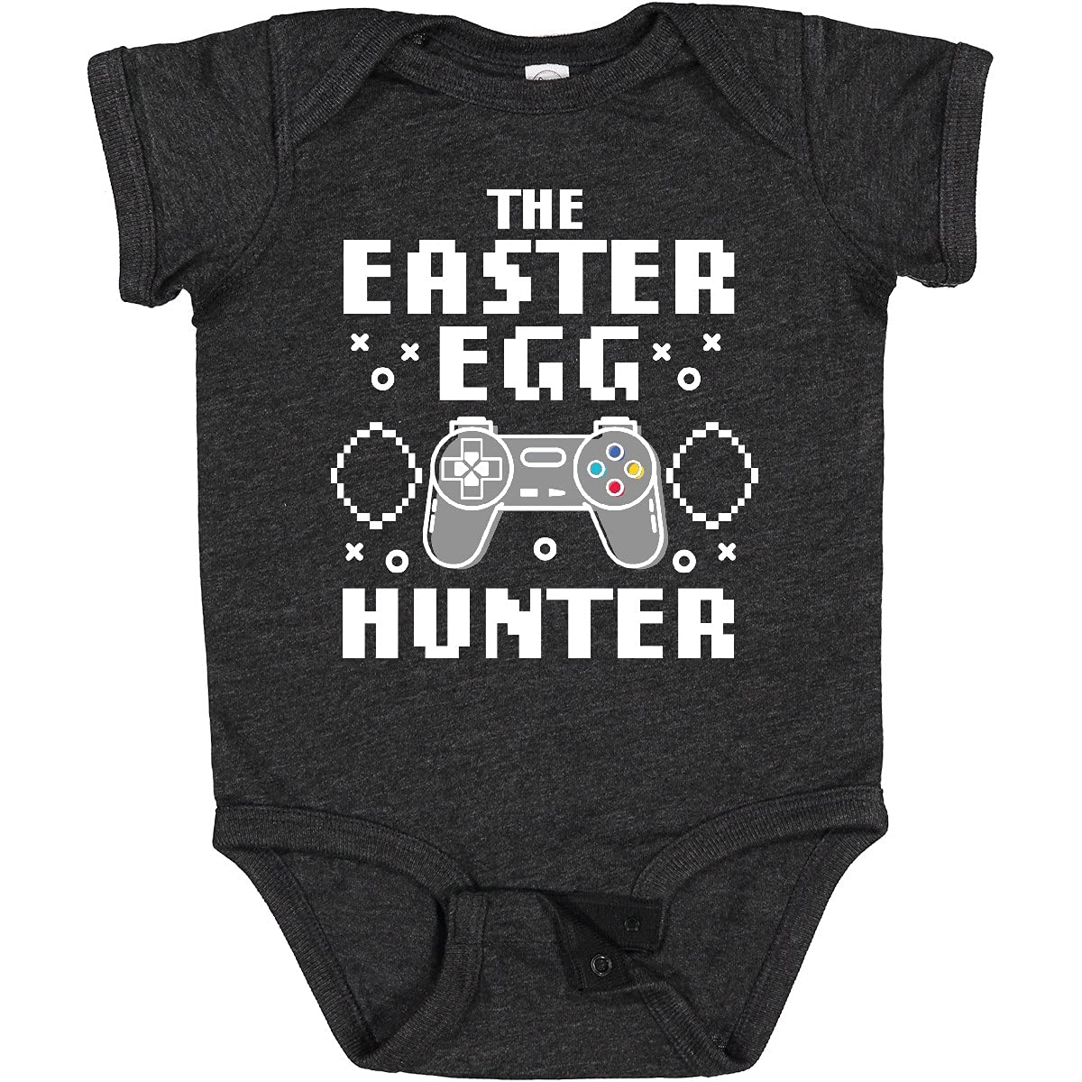 Inktastic Happy Easter The Easter Egg Hunter Gamer Baby Bodysuit - Cute Easter Outfit for Boys & Girls - Perfect for Easter Egg Hunts, Family Photos & Holiday Celebrations
