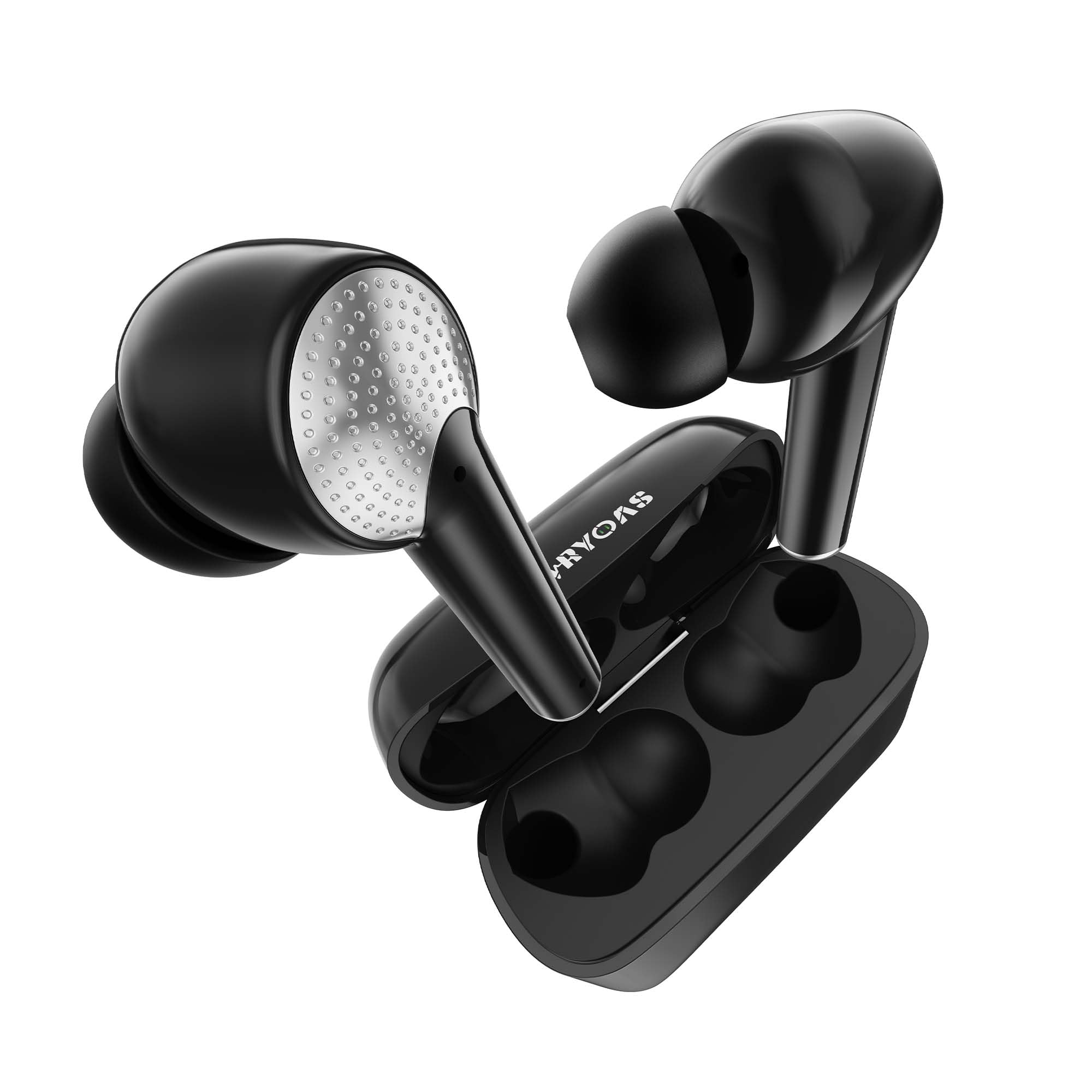 Wireless Bluetooth Earbuds with Noise Cancellation - 151H Long Battery Life True Wireless Earphones for iPhone, Android, Laptop, Tablet - Perfect for Workouts, Commuting & Travel