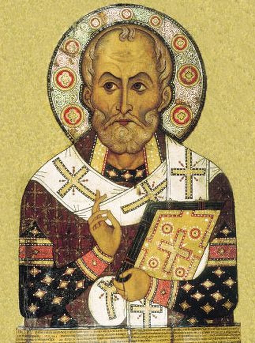 St. Nicholas with Children Medal Italy Key Ring - Religious Gift Box with Prayer Card for Baptism, First Communion & Christian Gifts