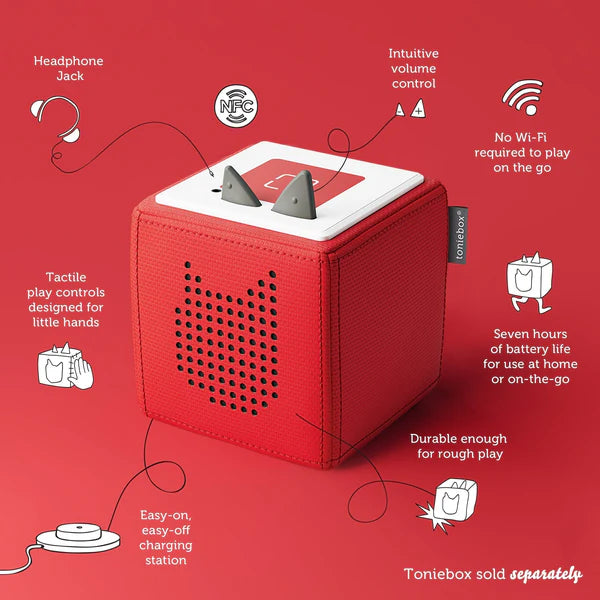 Tonies Creative Toniebox - Interactive Audio Player for Kids with Storytelling & Music | Perfect for Bedtime, Playtime & Learning at Home