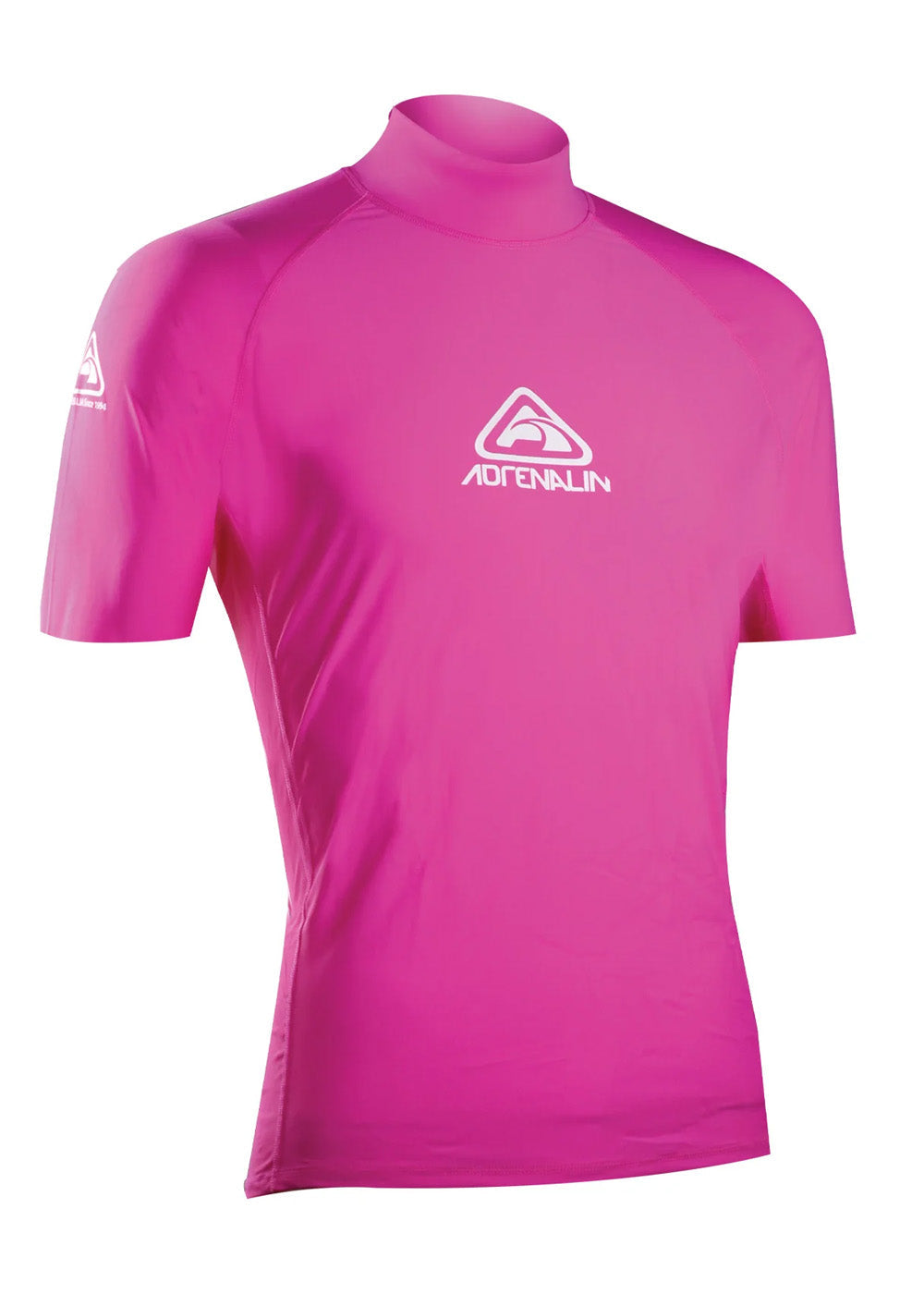 Adrenalin Adult High Visibility Short Sleeve Rash Guard - UV Protection Swim Shirt for Surfing, Swimming & Water Sports - Ideal for Beach, Pool & Outdoor Activities