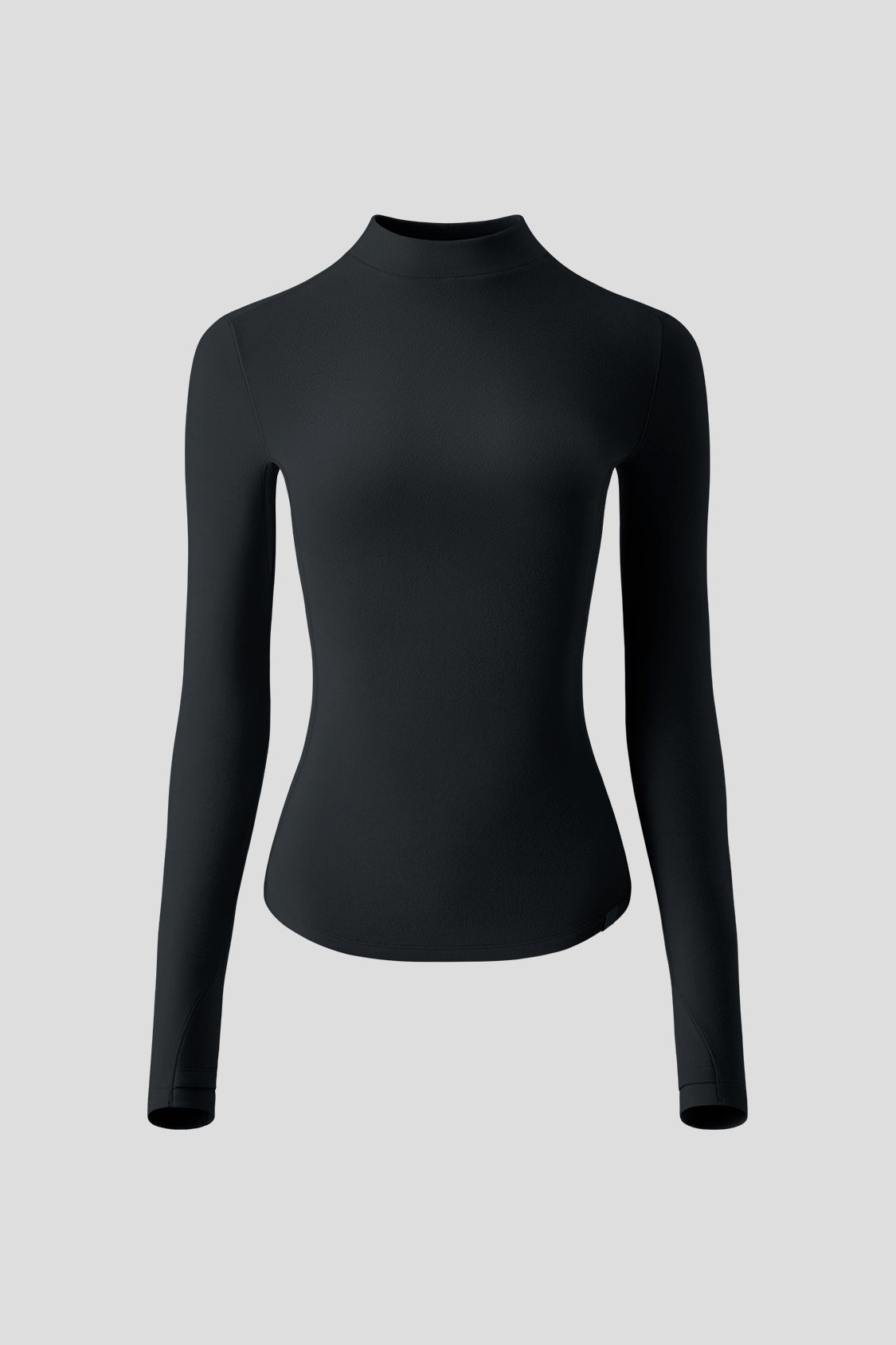 FleeceFit Women's Slim Fit Mid Warmth Mock Neck Top - Thermal Winter Base Layer for Hiking, Skiing & Outdoor Activities