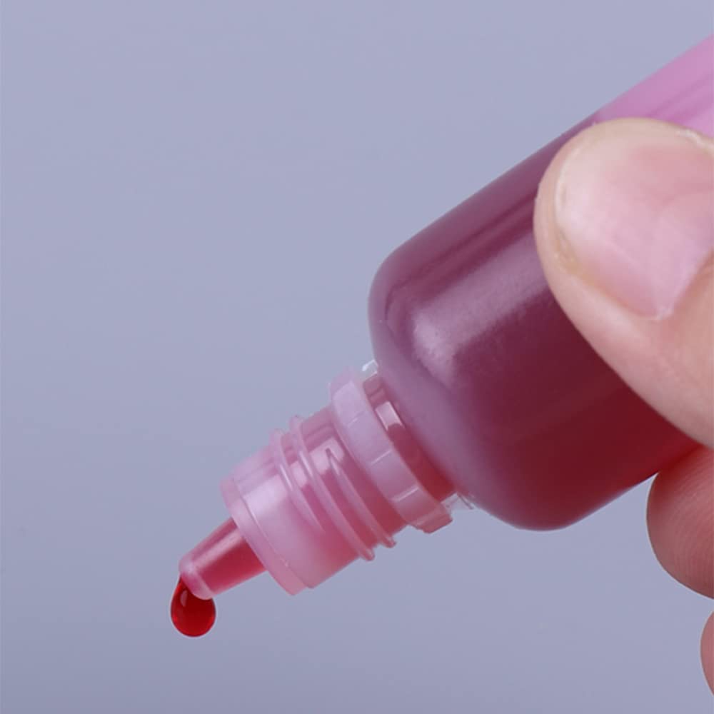 Othmro 30 Pack 0.5oz (15ml) Small Mouth PE Plastic Dropper Bottles with Red Cap - Leak Proof Squeezable Eye Dropper Bottles for Essential Oils, Travel, Kitchen, Lab & DIY Liquid Storage | Perfect for Travel Size Toiletries, Sample Storage & Craft Projects