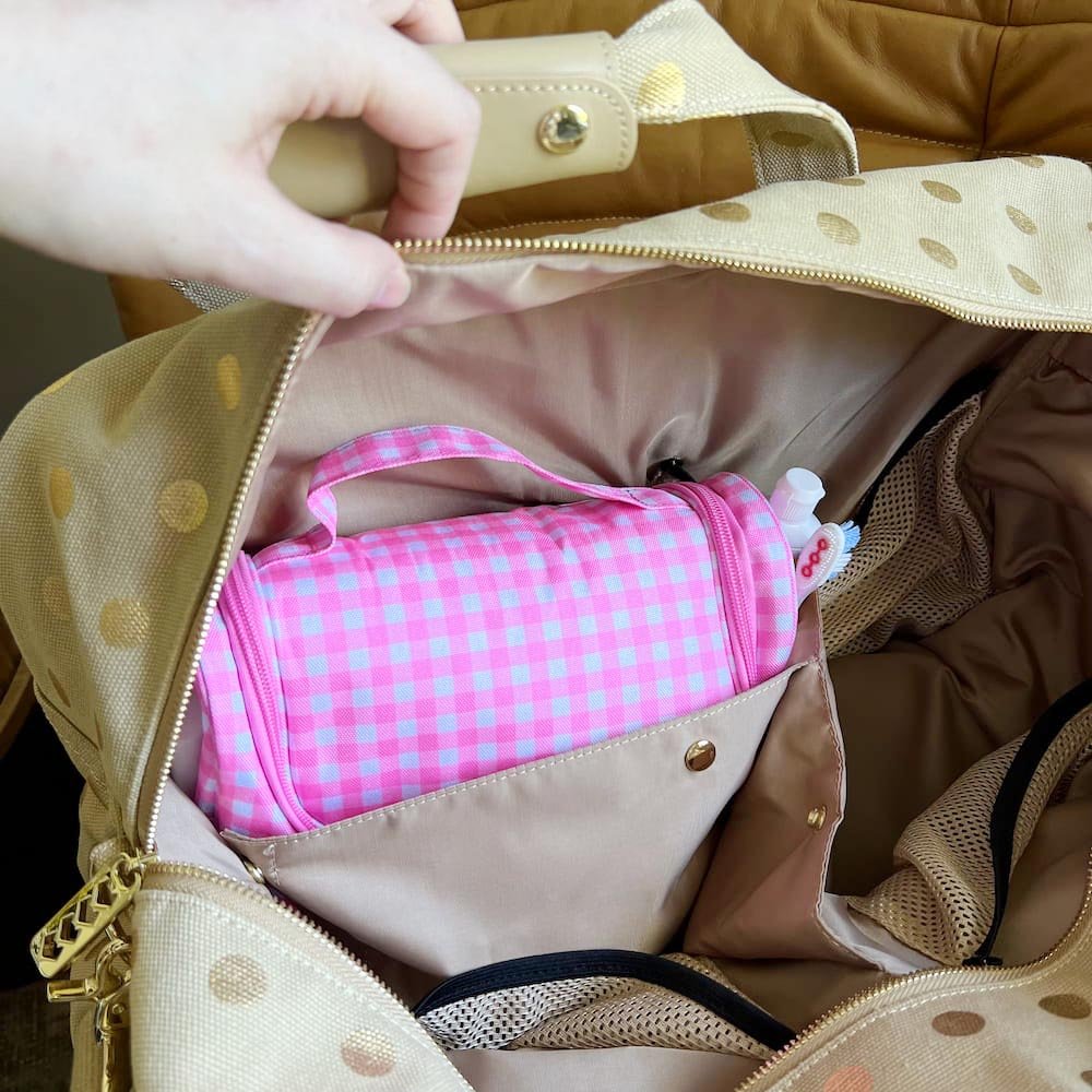 Bon Voyage Travel Toiletry Bag with Hanging Hook - Waterproof Cosmetic Organizer for Women & Men - Perfect for Airplane, Camping & Gym Essentials Storage