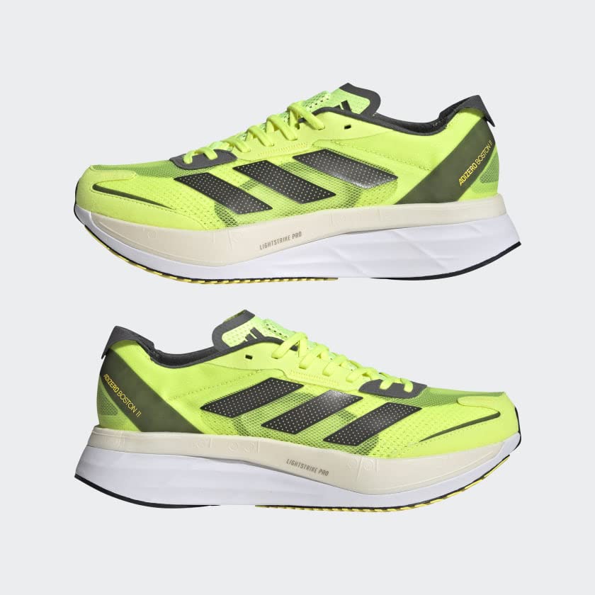 Adidas Men's Adizero Boston 11 Running Shoes - Lightweight Performance Sneakers for Marathon Training & Road Running