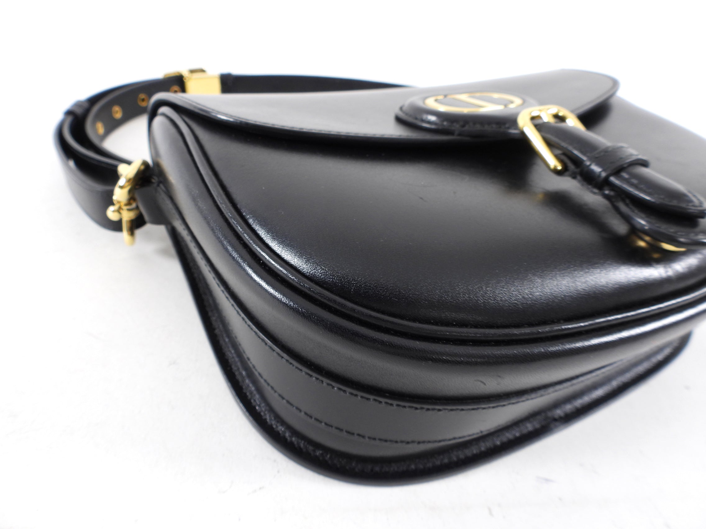 Dior Black Box Calf Leather Medium Bobby Crossbody Bag for Women | Luxury Designer Handbag | Perfect for Date Night, Work & Travel