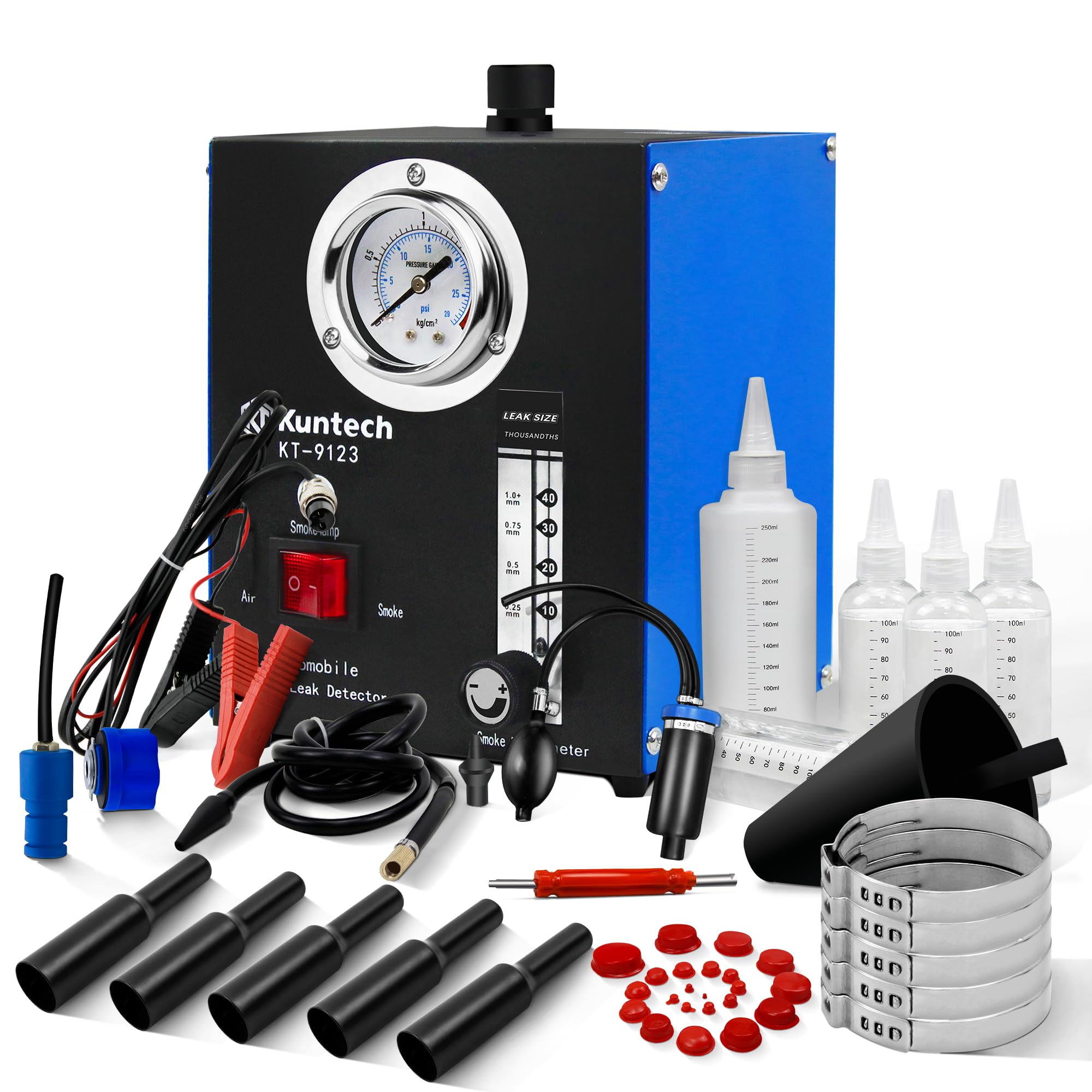 12V DC Automotive Smoke Machine with Built-in Air Pump - Leak Detector for Pipe, EVAP & Fuel Systems - Diagnostic Tester for Car Maintenance & Repair