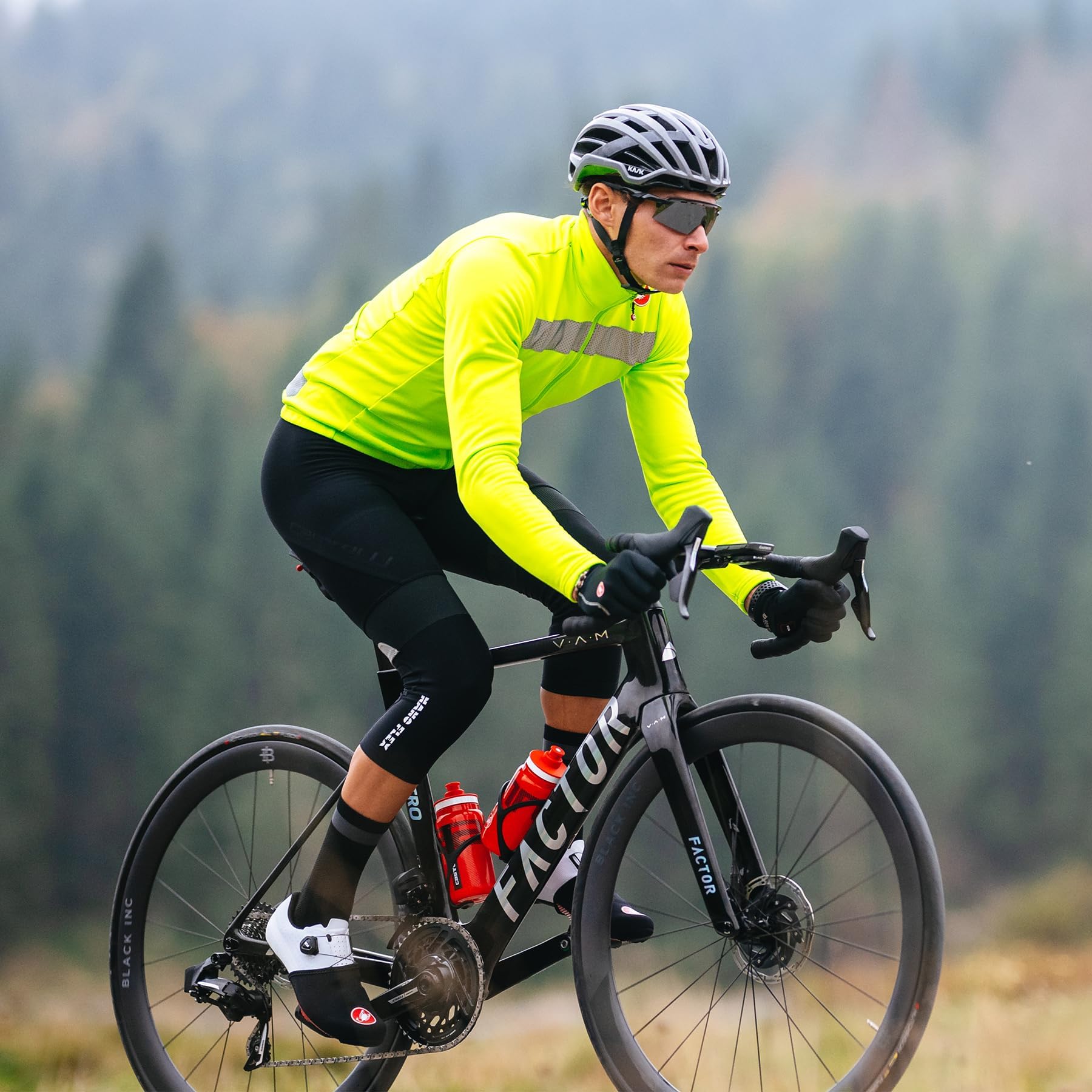 Castelli Men's Puro 3 Jersey FZ - Fleece Insulated Long Sleeve Cycling Jacket with High Collar & Full Zip for Road & Gravel Biking | Cold Weather Training & Outdoor Riding Gear