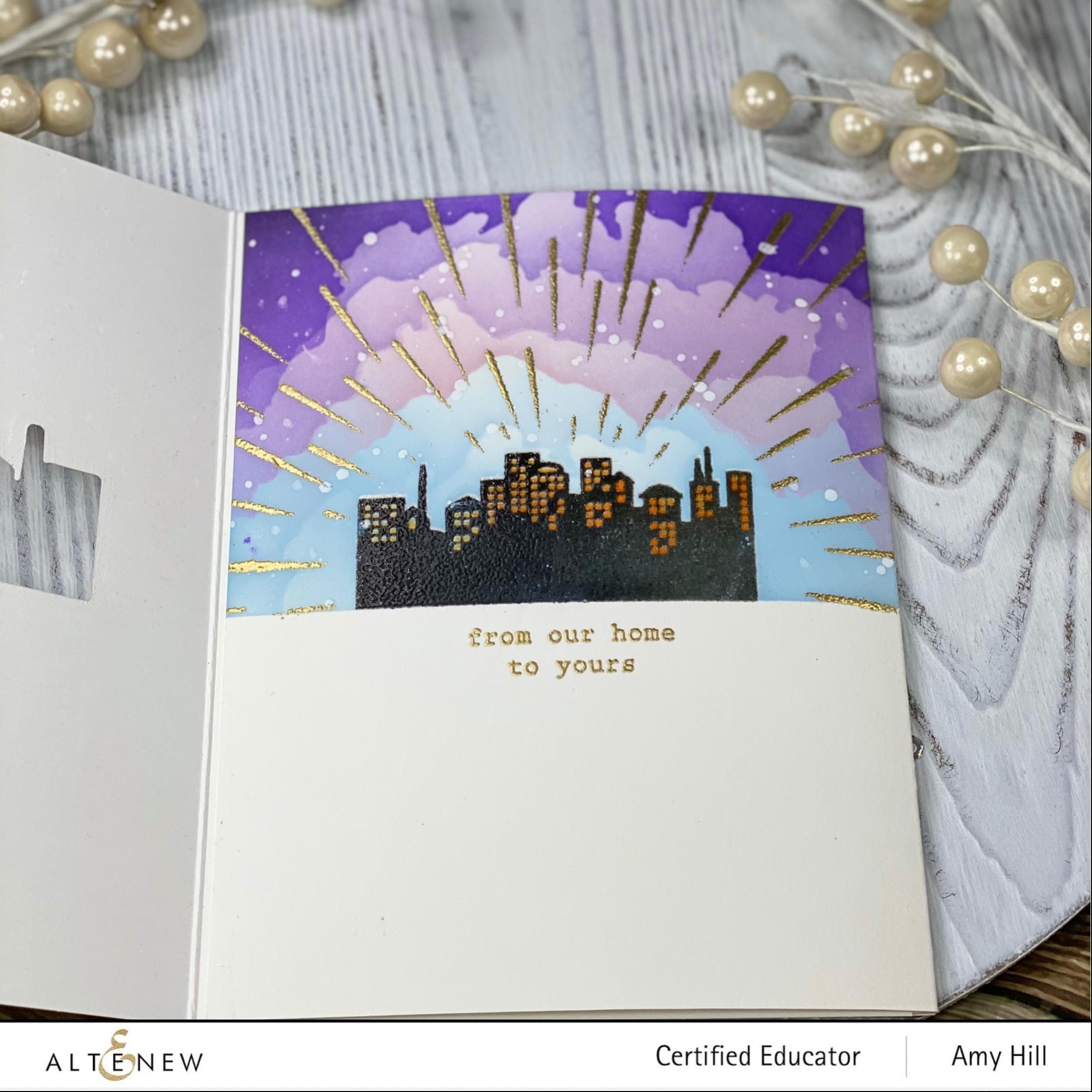Mini Delight Pretty City Stamp & Die Set for Card Making - Scrapbooking, DIY Crafts, and Paper Projects