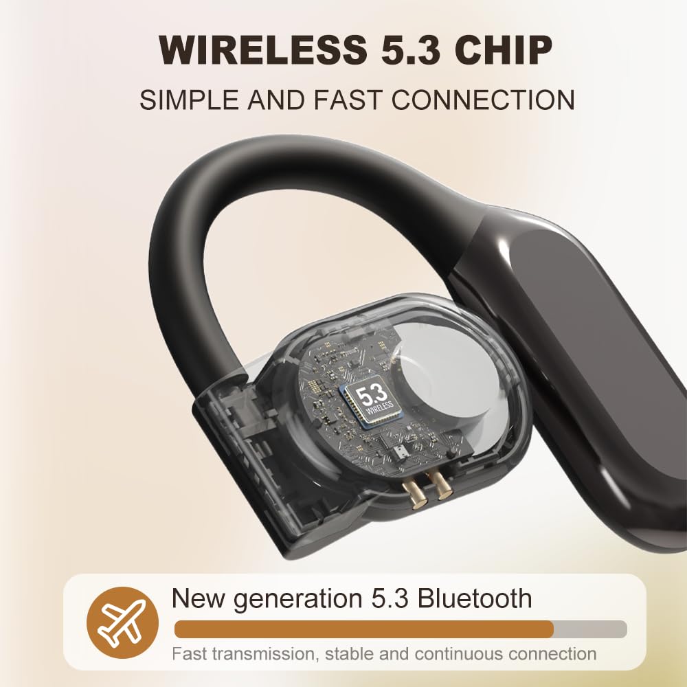 2025 New AI Translating Earbuds - Wireless Bluetooth 5.0 Earbuds with Real-Time 144 Language Translation, Hi-Fi Sound for Music, Perfect for Travel, Business Meetings & Language Learning (Black)