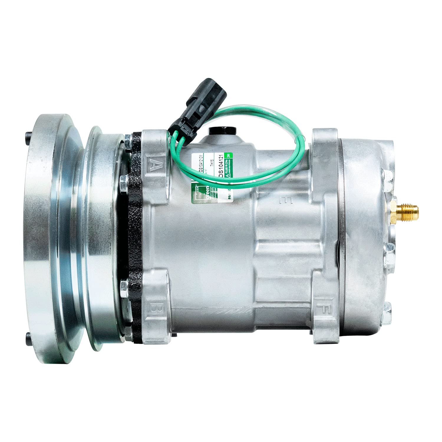 New A/C Compressor for Caterpillar Loader 980H - OEM Replacement Part 3E1906 - Heavy Duty Cooling for Construction Equipment