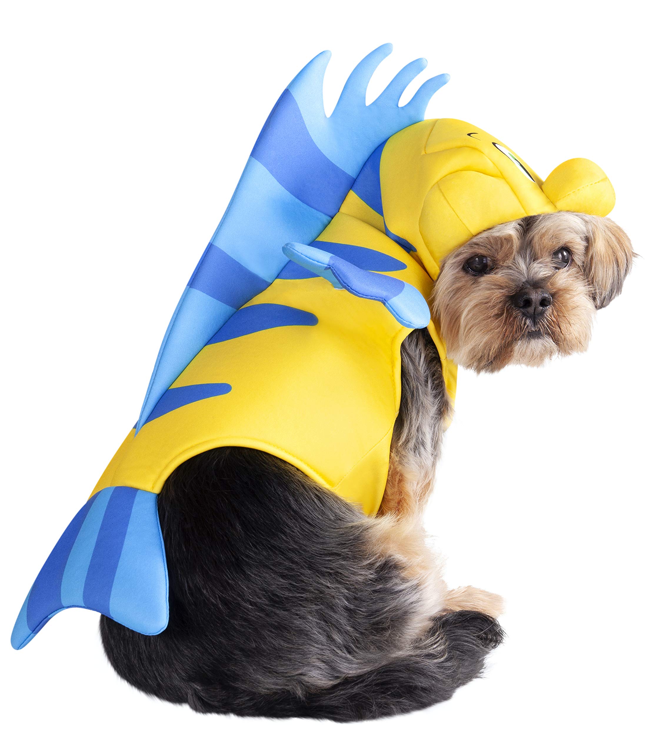 Disney Little Mermaid Flounder Pet Costume for Dogs - XL Size, Perfect for Halloween, Themed Parties & Cosplay Events - Cute Underwater Character Outfit for Your Furry Friend