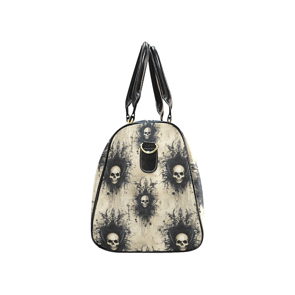 Gothic Skull Large Travel Bag - Stylish Durable Carry-On Luggage for Women & Men | Perfect for Weekend Trips, Gym, Work & Gothic Fashion Lovers