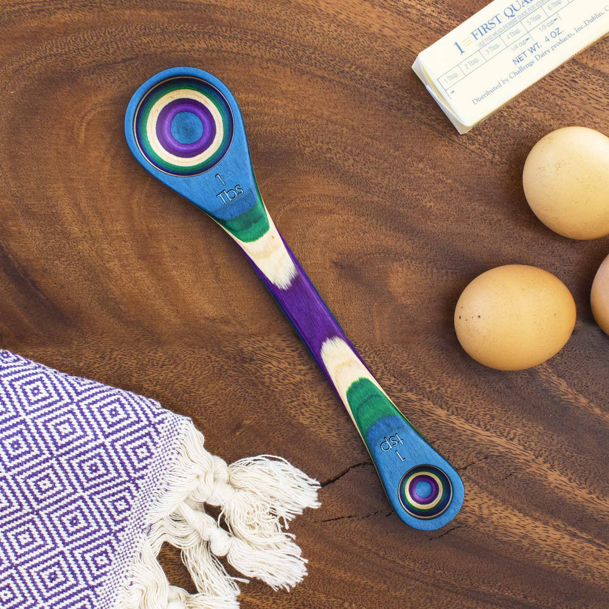 Baltique® Mumbai Collection 2-in-1 Measuring Spoon Set - Stainless Steel Kitchen Utensils for Baking, Cooking & Coffee Measuring (Perfect for Home, Restaurant & Travel Use)