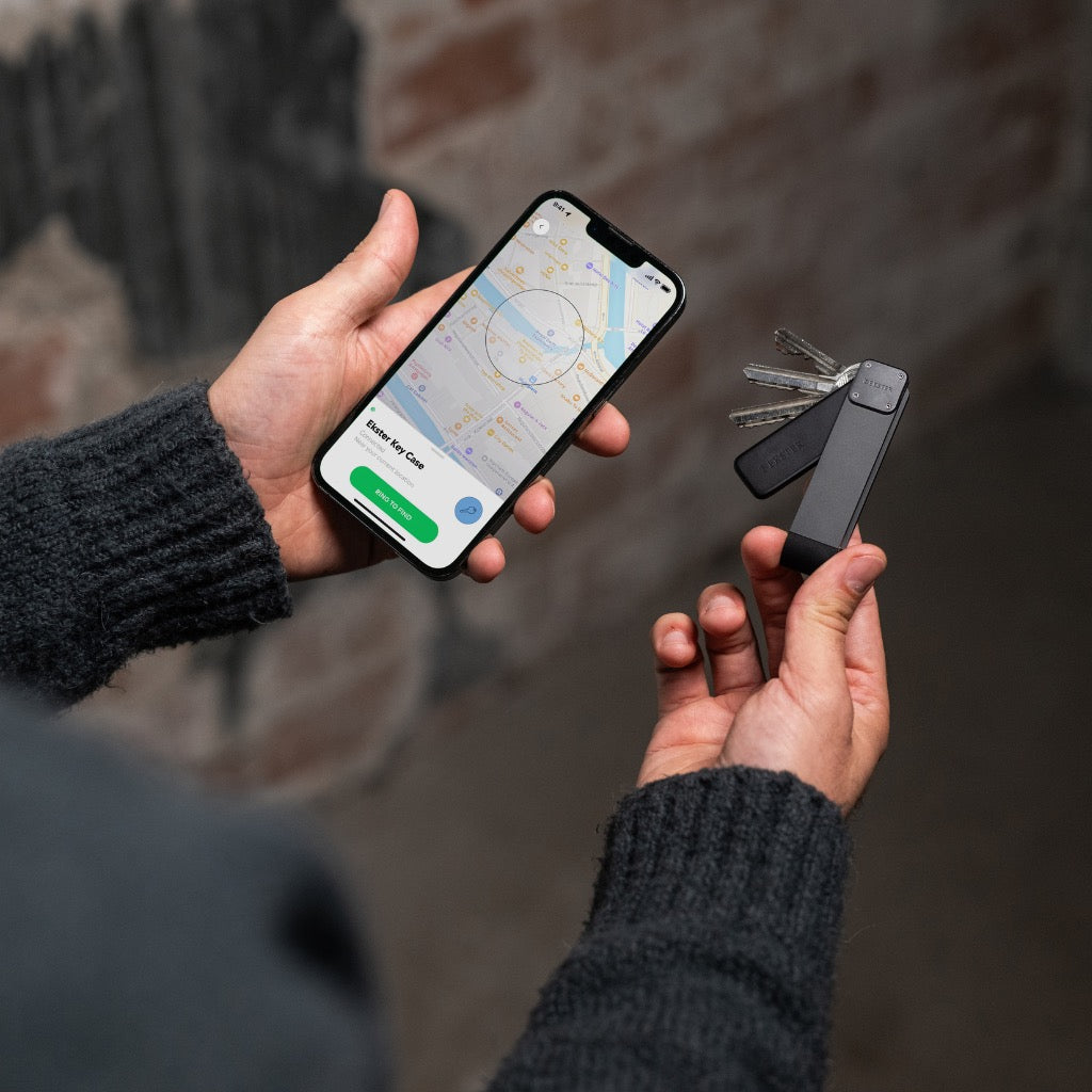 Trackable Wallet & Key Case Bundle - RFID Blocking Smart Wallet with GPS Tracker - Perfect for Travel, Work, and Everyday Use