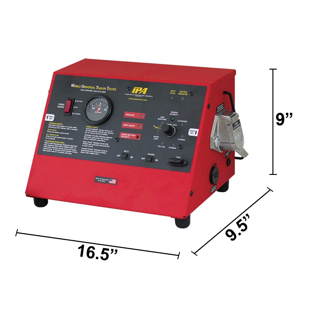 IPA Smart Mutt Trailer Tester 9007A - Professional Diagnostic Tool for Commercial Semi-Truck Trailers | Ideal for Fleet Maintenance & Roadside Repairs